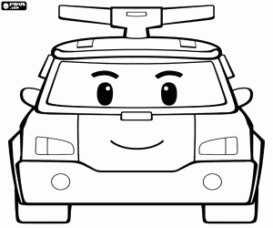 coloriages robocar poli a colorier